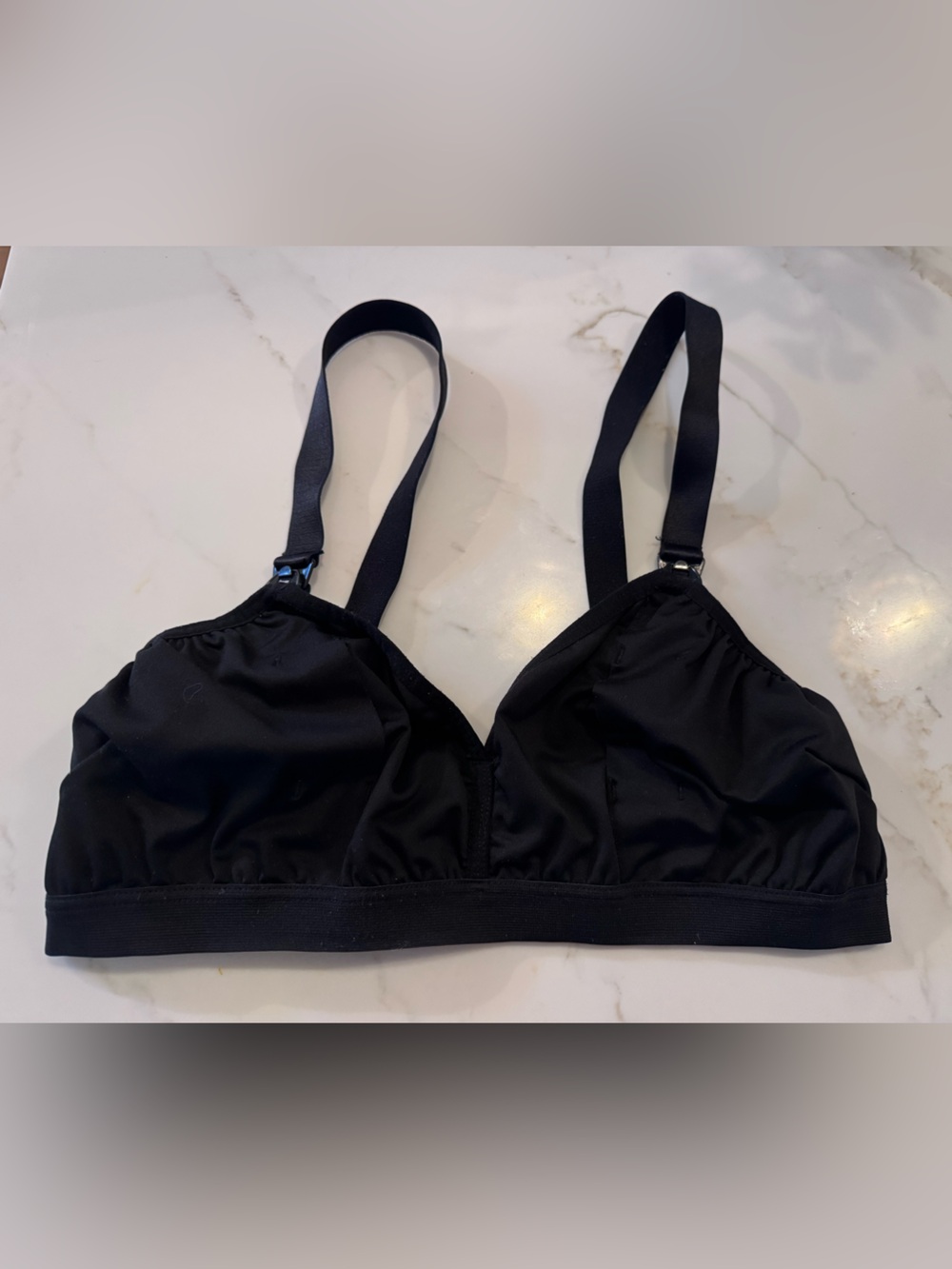 The Diary Fairy Black classic pumping bra - hands free! Super soft